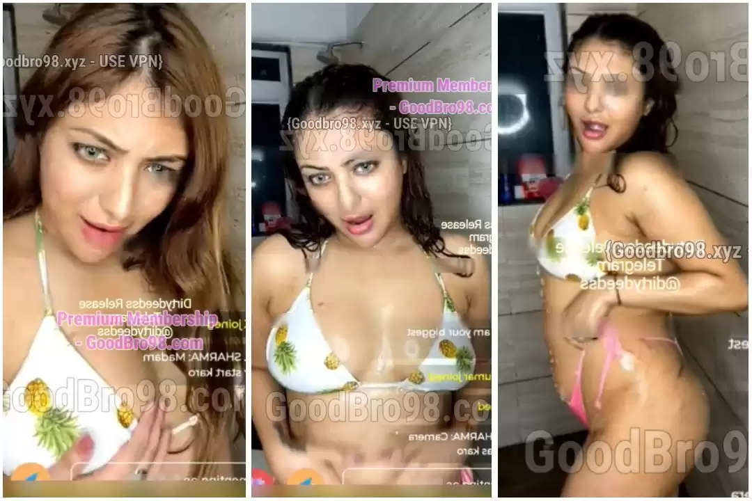 Khushi Mukherjee Thong Shower Live