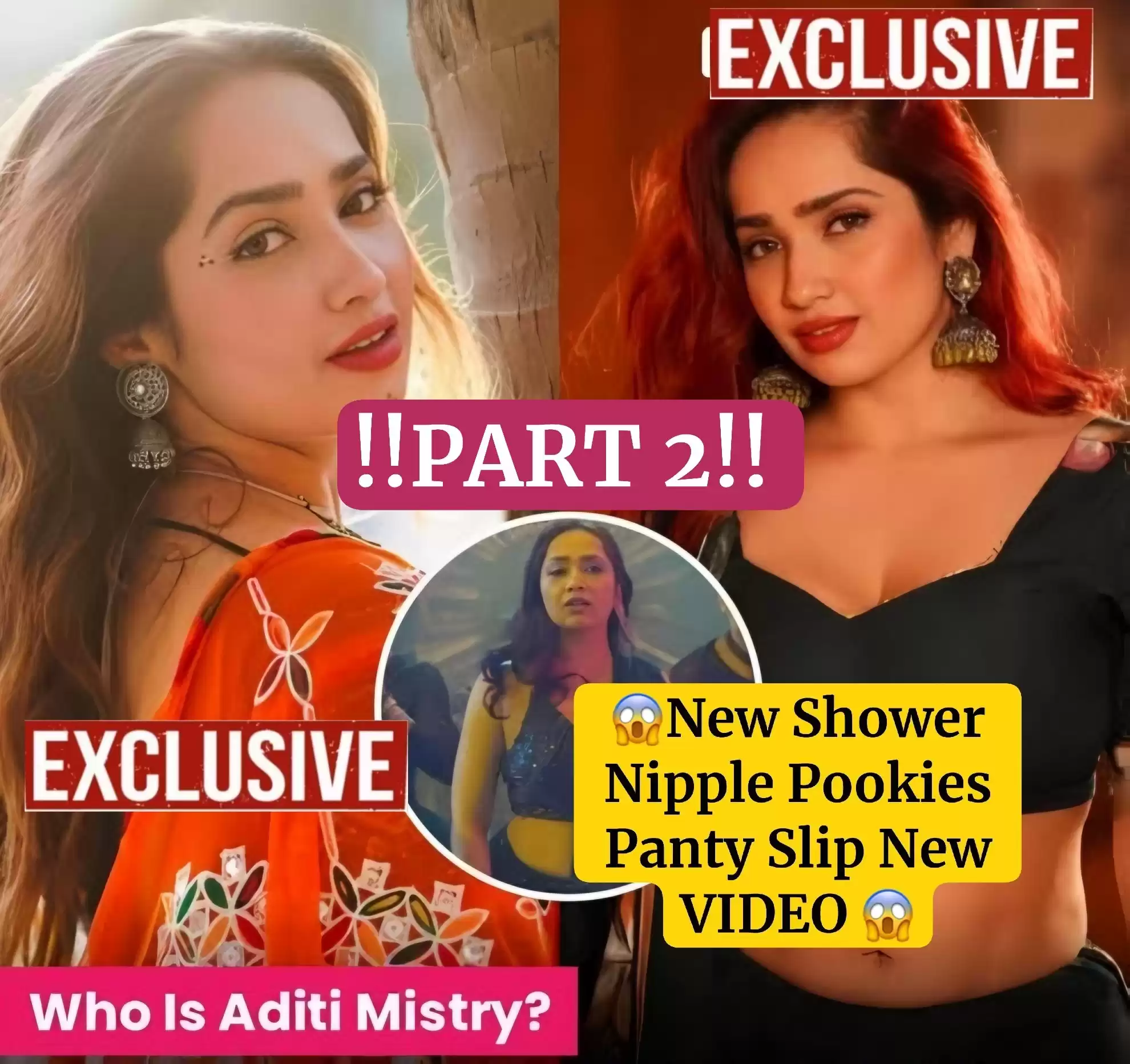 ADITI MISTRY PART 2 WET BRALESS LIVE