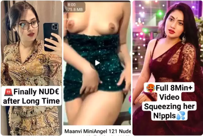 Manvi Chugh Nude Maanvi MiniAngel 8Min Tango Live Stripping NUDE Showing Boobs & Squeezing her Nipples