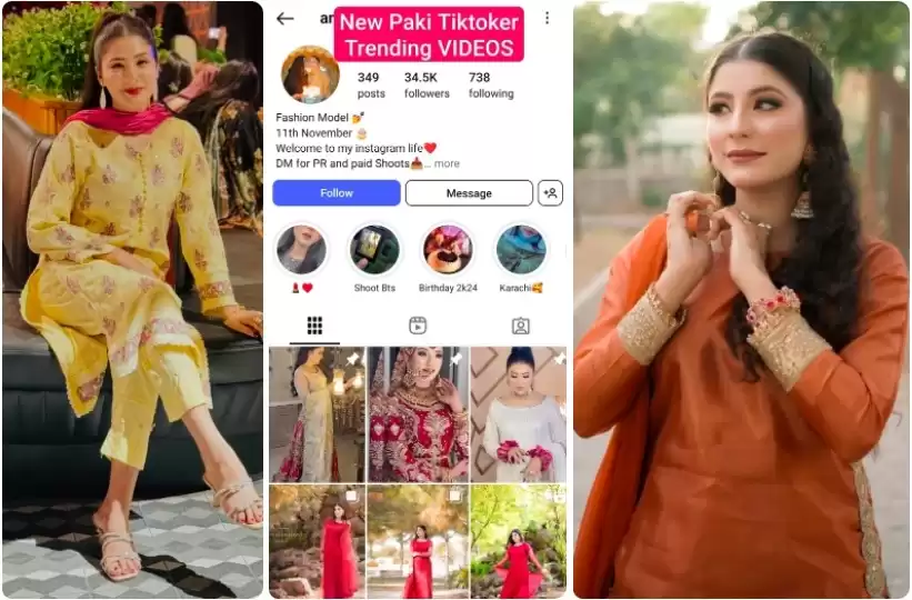 Pakistani Tiktoker Viral Video Showing Pressing Boobs with Full Face