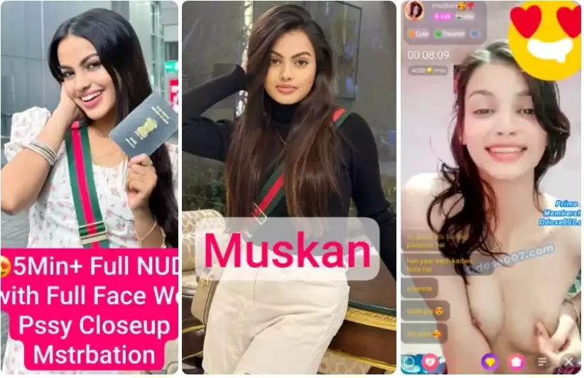 MUSKAN 5Min+ Chamet Live Stripping Full NUDE with Full Face & Wet Pussy Masterbation Hot Expressions