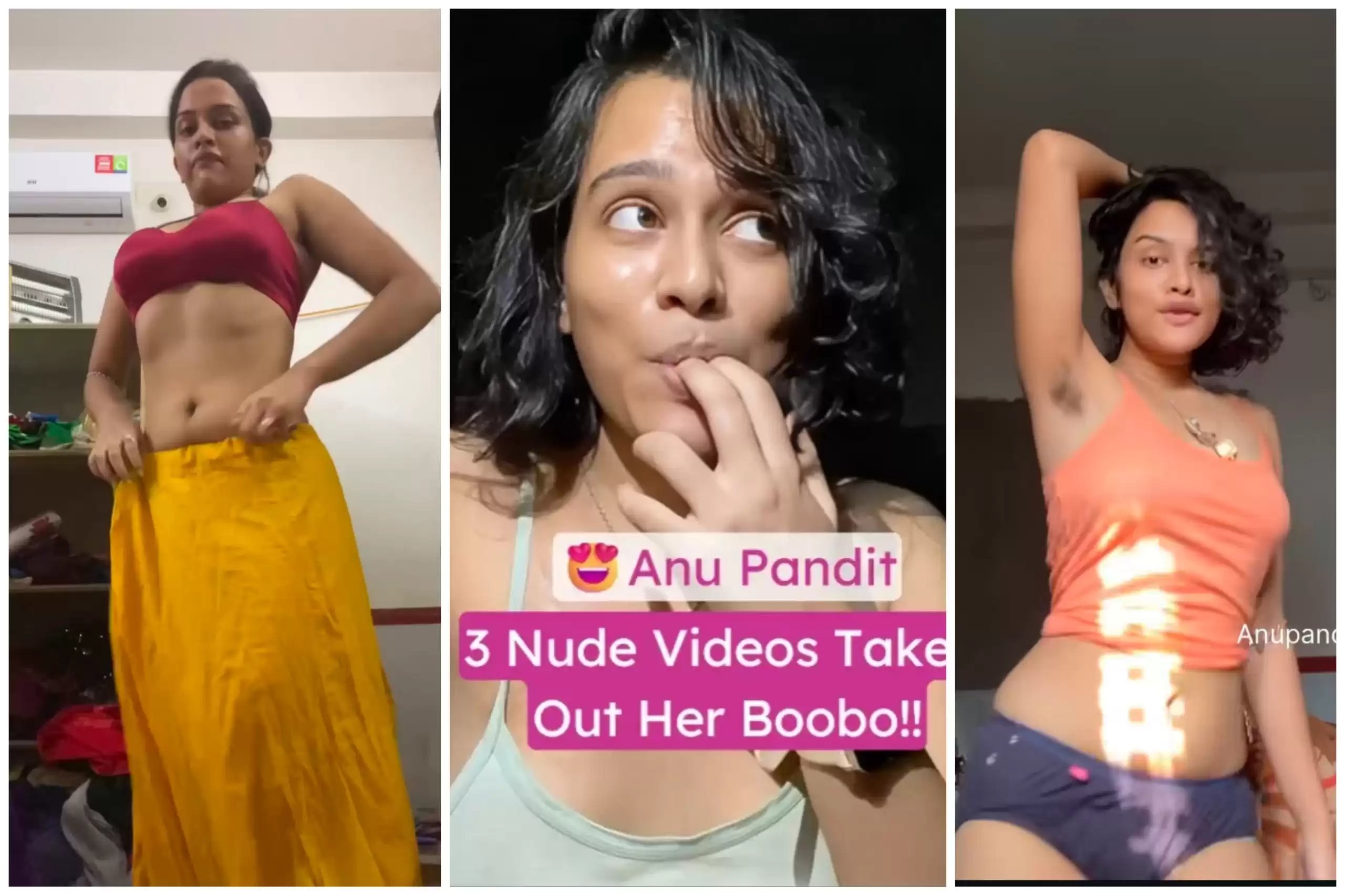 Anu Pandit Famous Insta Model, 3 New Videos Merged In One