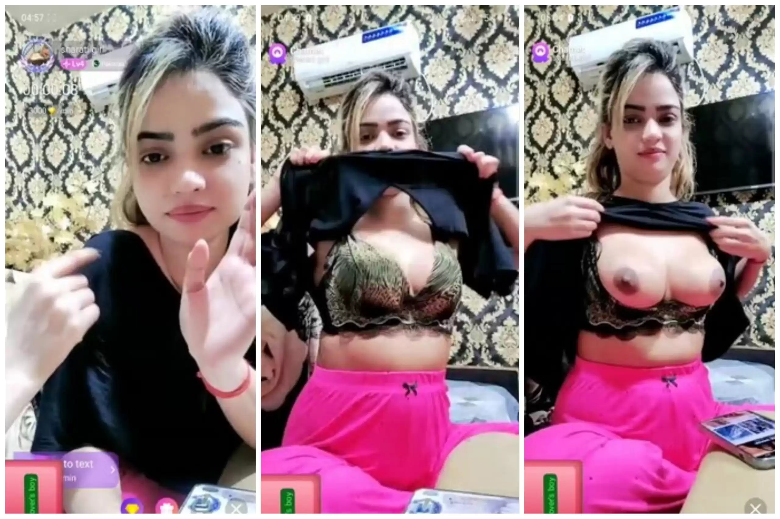 Paki Lesbians Boobs Groped On Tango Premium Live