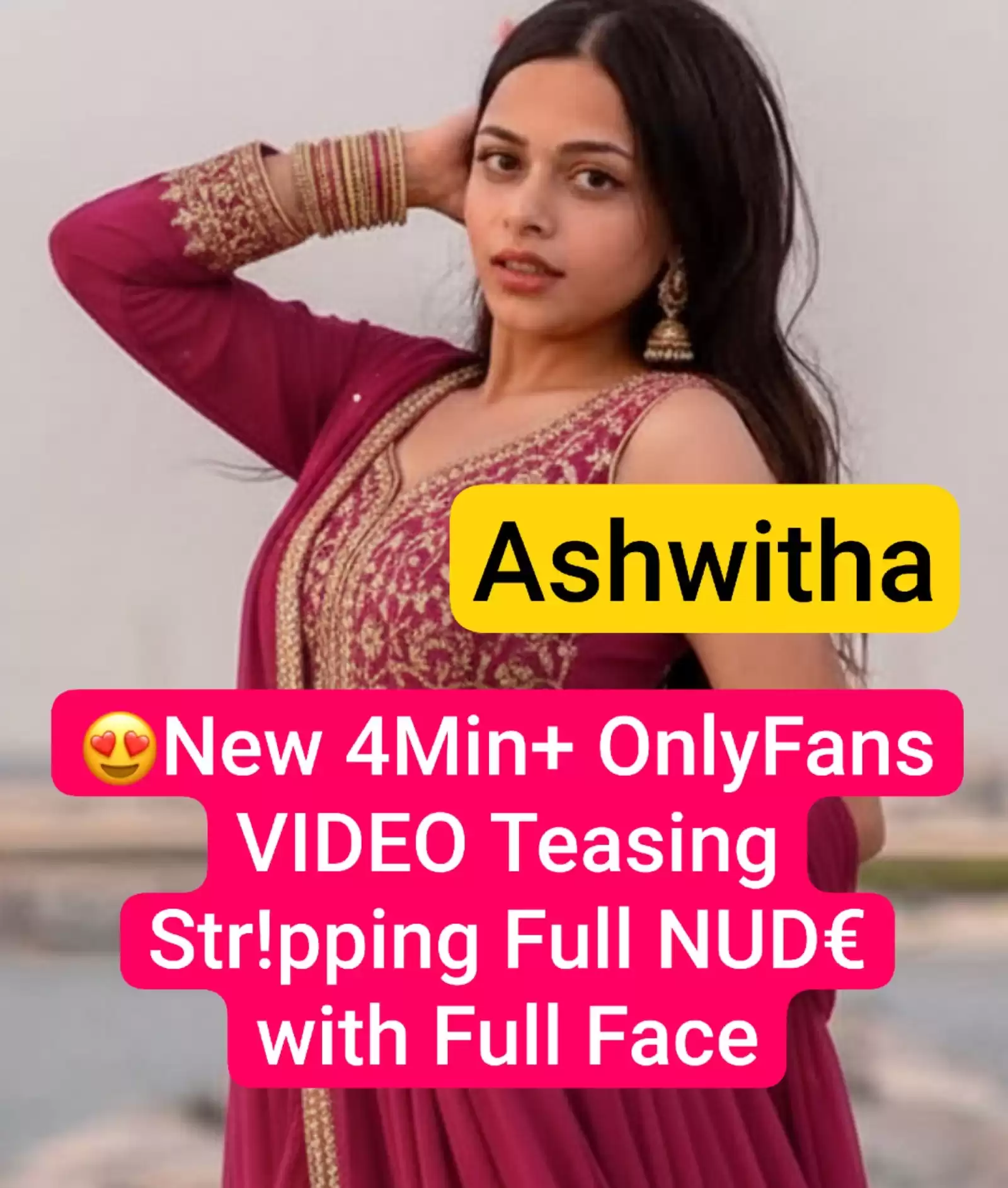 ASHWITHA Nude OnlyFans New 4Min+ VIDEO Super Seductive Teasing Boobs Pressing Stripping Full NUDE with Hot Expressions