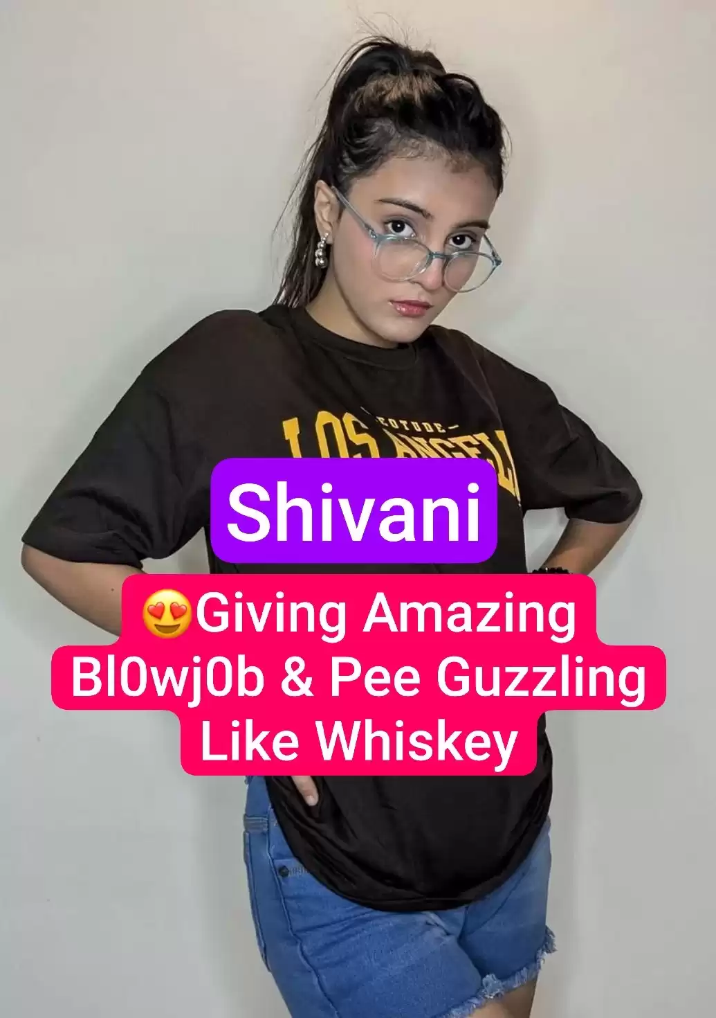 SHIVANI Famous Insta Model New Latest App VIDEO Giving Amazing Blowjob & Pee Guzzling like Whisky