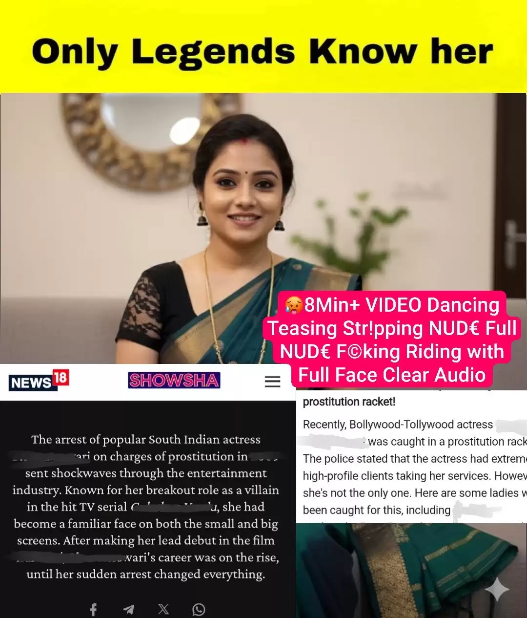 Famous South Actress Scandal 8Min+ VIDEO Dancing Teasing Stripping NUDE Full NUDE Fucking Riding with Full Face Clear Audio