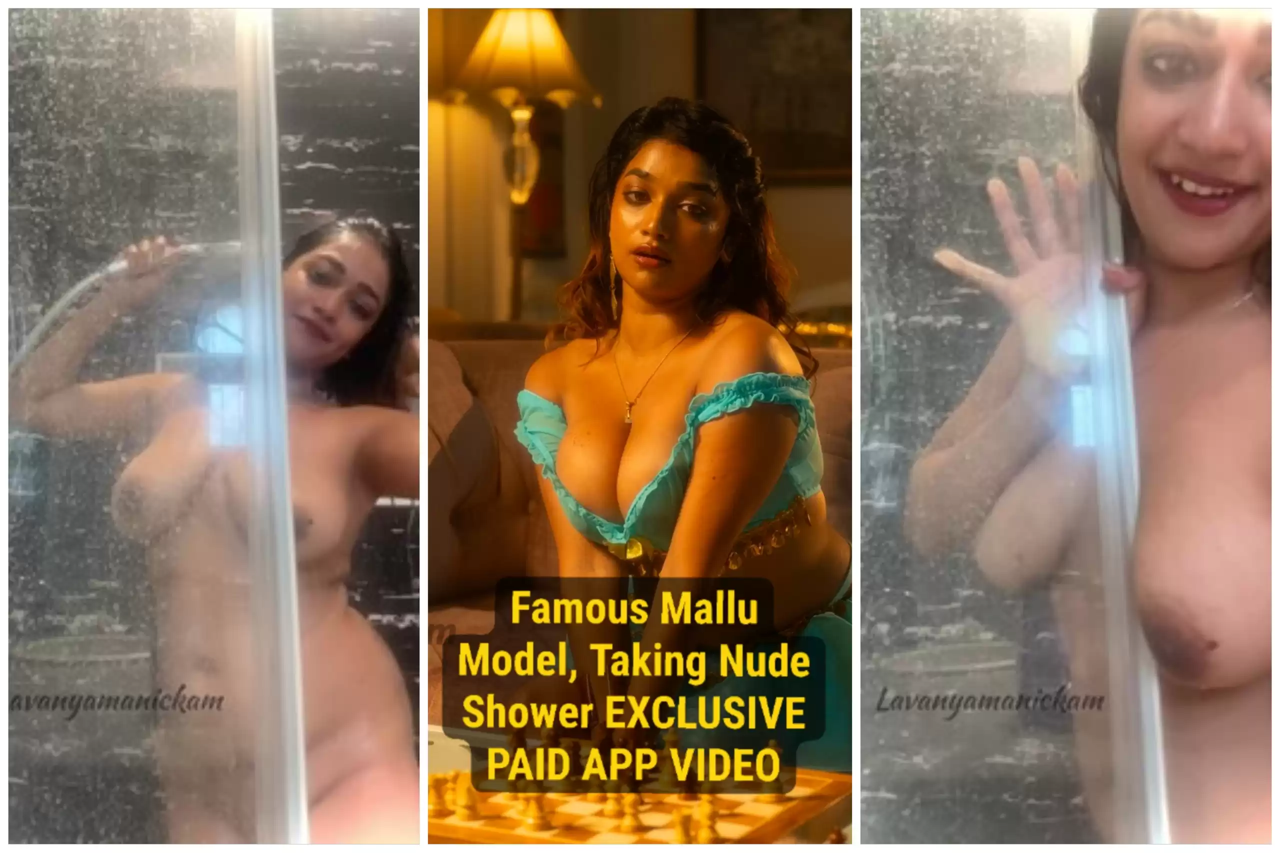 Lavanya Manickam Latest Full Nude Shower Video