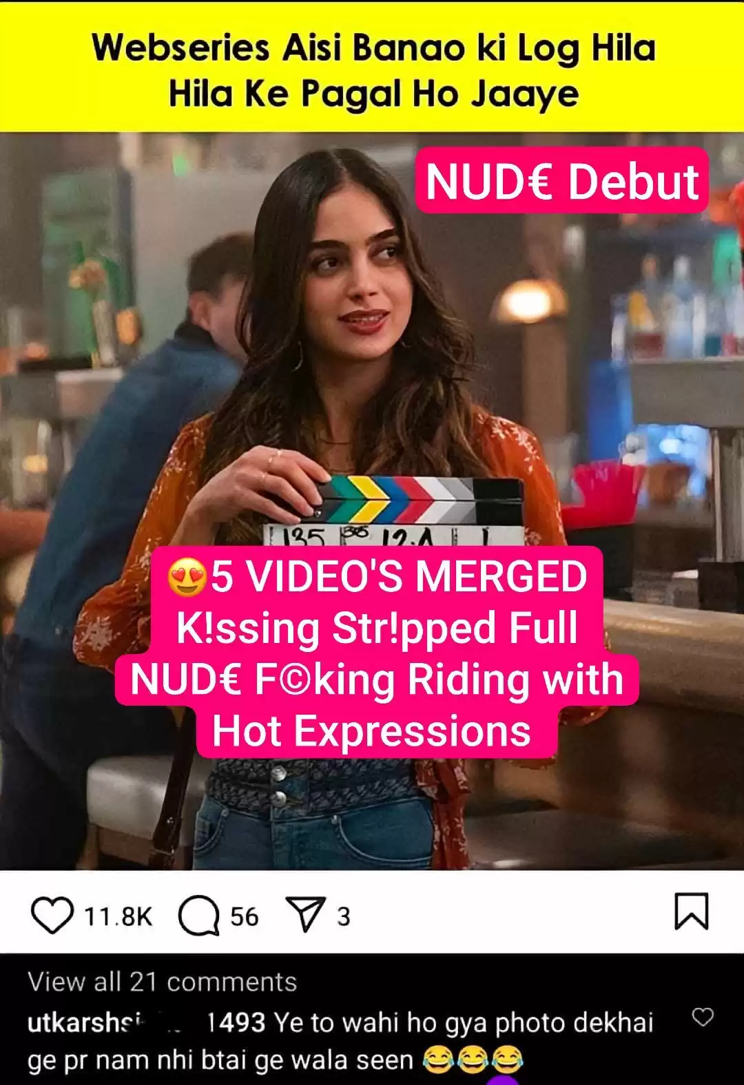 Beautiful Actress Latest Trending NUDE Debut Special Total 5 VIDEO’S MERGED Kissing Stripped & Full NUDE Fucking with Hot Expressions