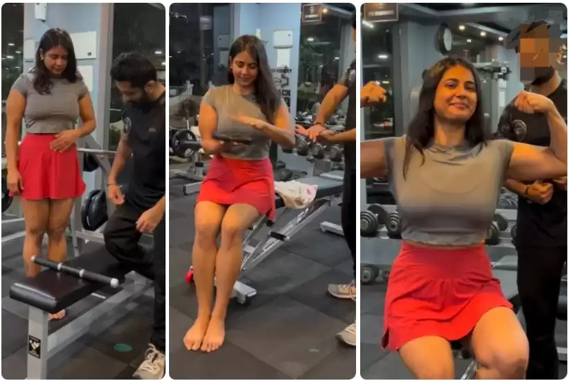 Famous Fitness Influencer Nude video Viral Part 2 Showing Pressing Boobs Squeezing her Ass