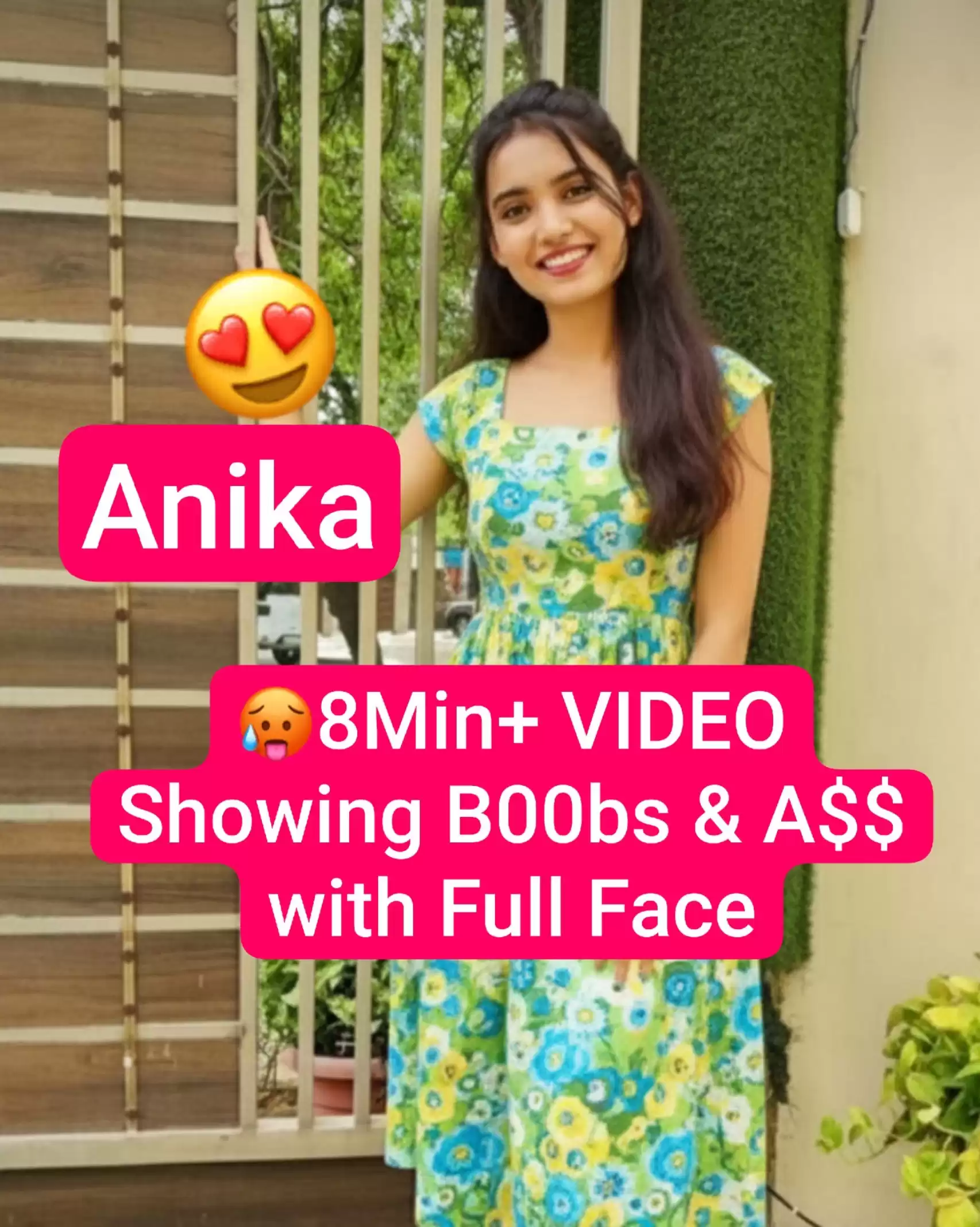 ANIKA Cute Insta Influencer Nude Chamet Live 8Min+ Premium VIDEOCALL Showing Boobs & ASS with Full Face