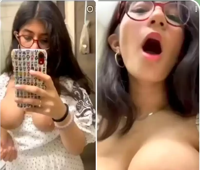 TIRU Beautiful Desi GF Nude 2 VIDEO’S MERGED Showing Huge Boobs Playing with her Nipples & Pussy Rubbing with Full Face Shared in Snapchat inbox