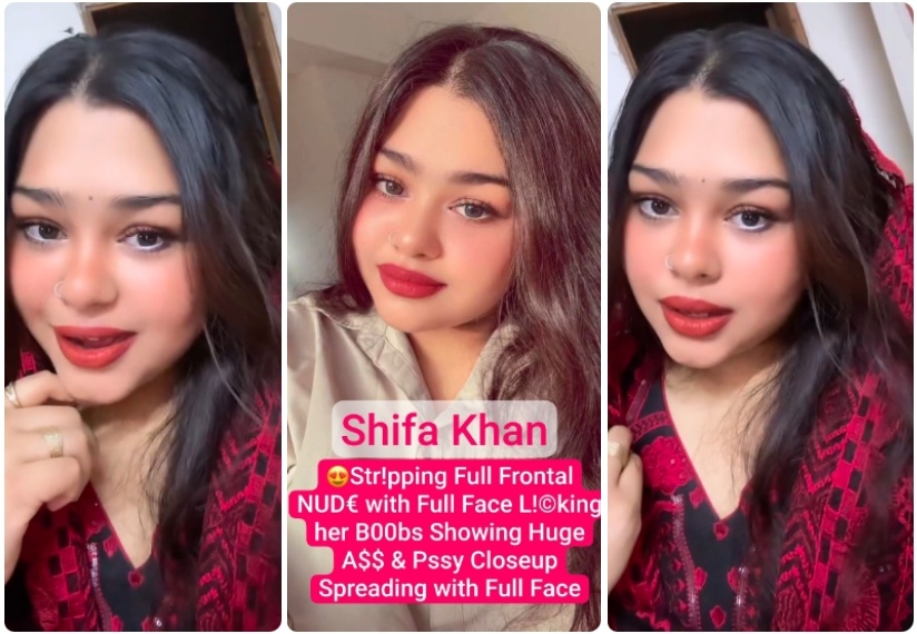 SHIFA KHAN Famous Instagram Influencer Nude Viral VIDEO Stripping Full Frontal NUDE with Full Face Licking her Boobs Showing Huge ASS & Pussy Closeup Spreading