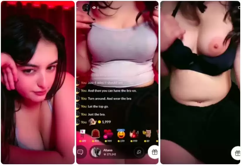 AHANA Beautiful Instagram Influencer Tango 28Min+ Premium Live Chatting Dirty Showing Pressing Boobs with Full Face Clear Audio