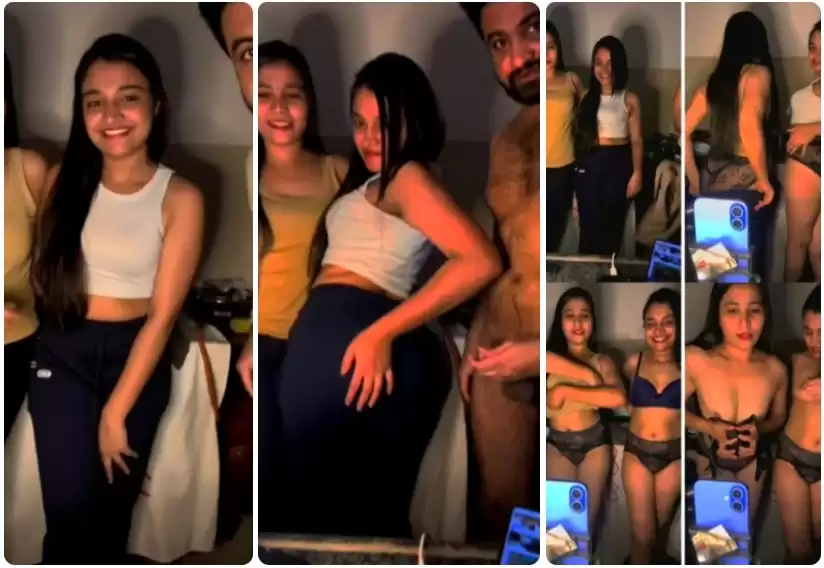 Horny Desi Girls Latest Trending Exclusive Viral 15Min+ VIDEO Teasing Stripping each other, Full NUDE Blowjob Fucking with Common Boyfriend