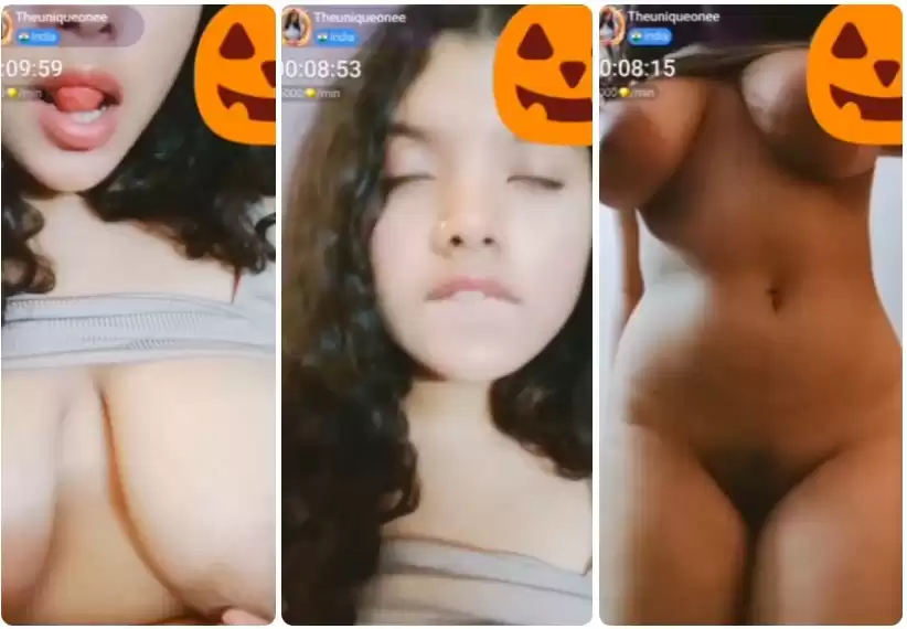 UNIKA Aka Theuniqueonee Beautiful Instagram Influencer Nude Chamet 7Min+ Live Teasing Stripping Full NUDE with Full Face Showing Pressing Licking her Huge Boobs & Pussy Closeup Masterbation