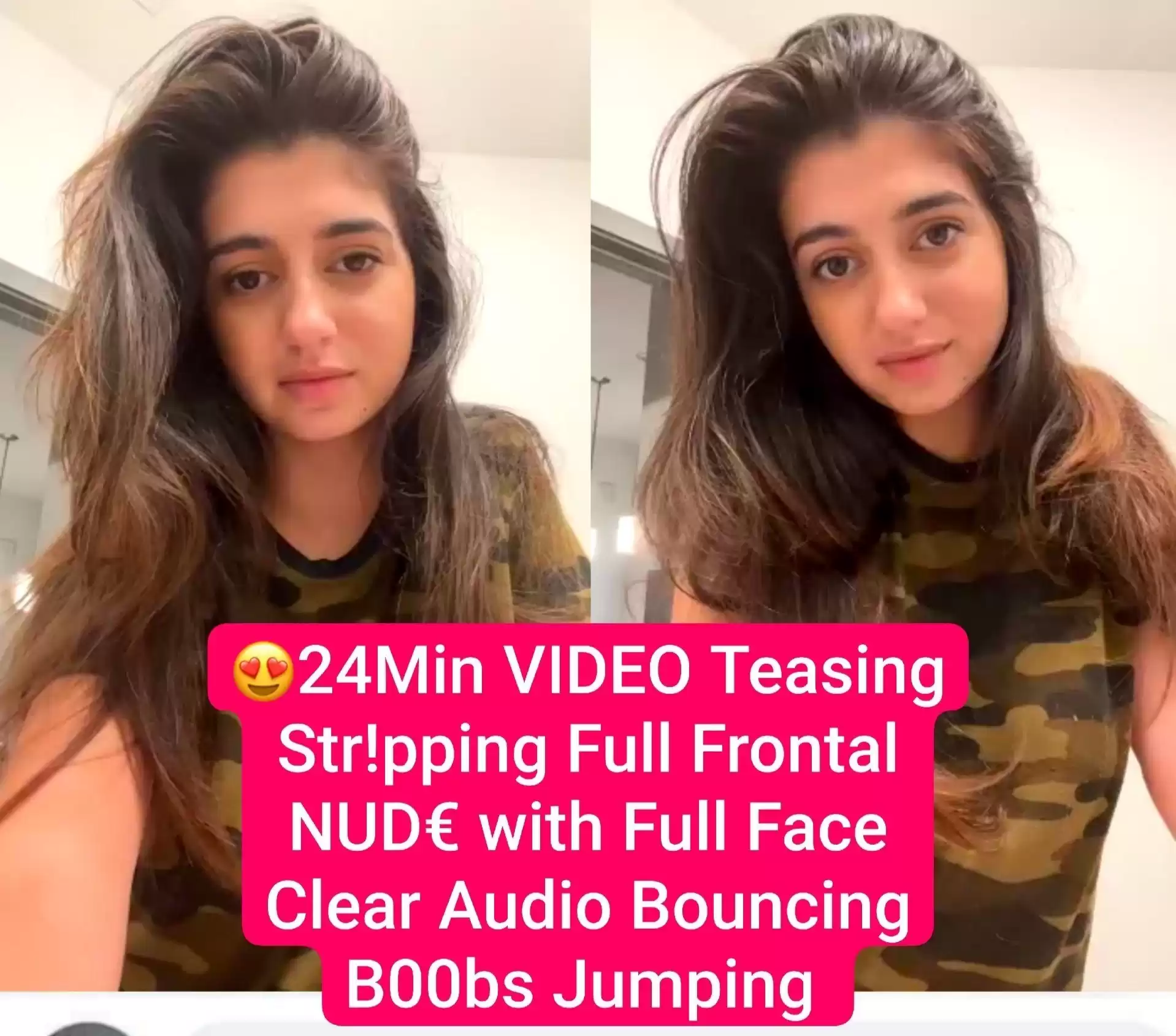 Famous Trending Meme Girl Most Requested Full 24Min VIDEO Teasing Stripping Full Frontal NUDE with Full Face Clear Audio Bouncing Boobs Jumping