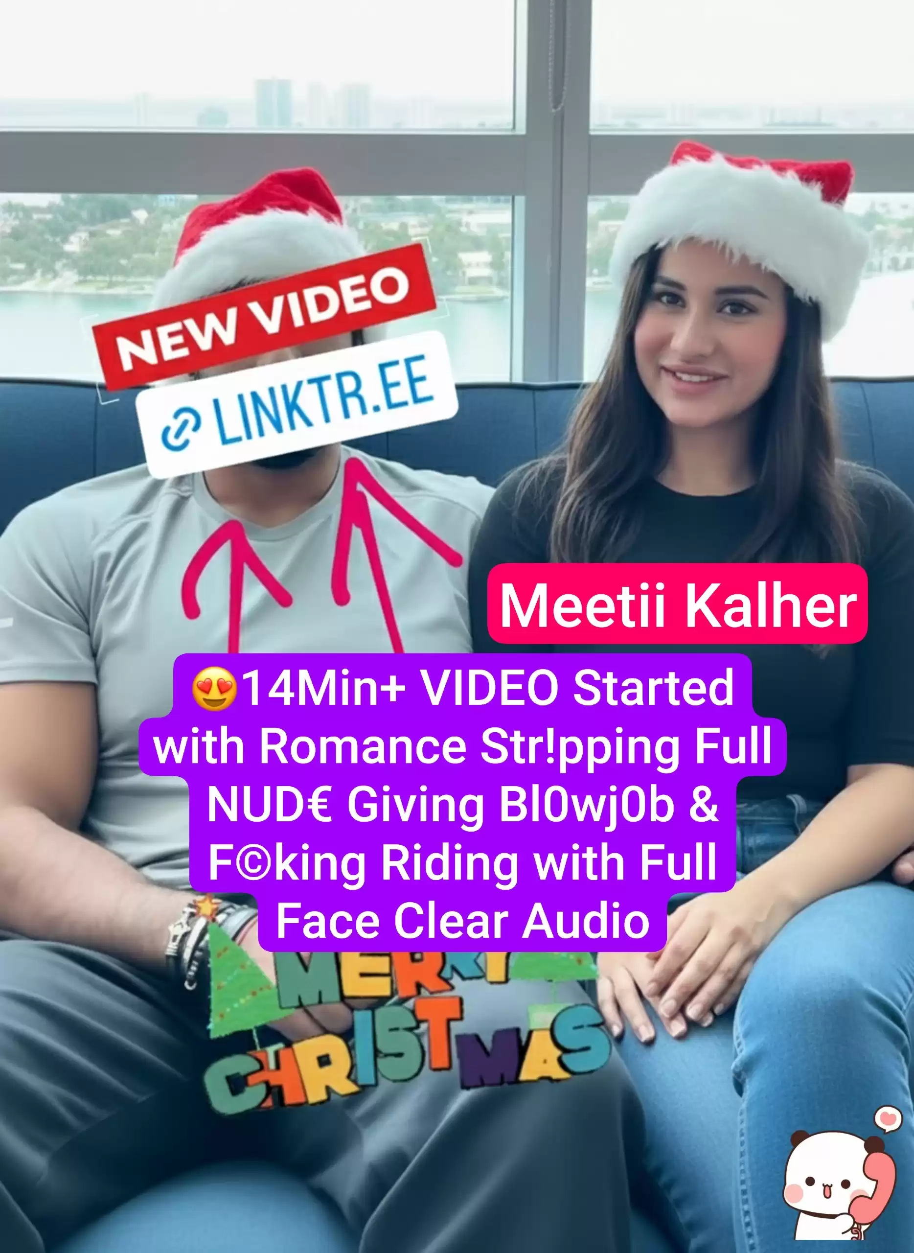 MEETII KALHER Nude Christmas Special 14Min+ OnlyFans VIDEO Started with Romance Stripping Full NUDE Giving Amazing Blowjob & Fucking Riding with Full Face Clear Audio