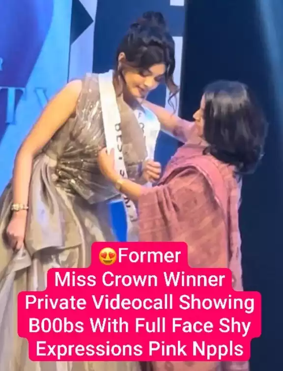 Beauty Contest Crown Winner Most Exclusive Paid Videocall Showing Boobs with Full Face Shy Expressions Pink Nipples