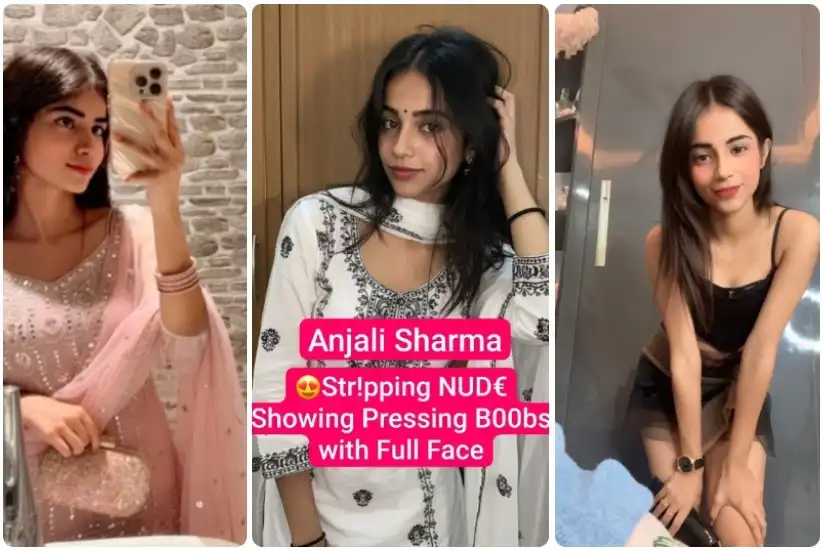 ANJALI SHARMA Beautiful Insta Girl Nude Tango Premium Live Stripping NUDE Showing Pressing Boobs with Full Face
