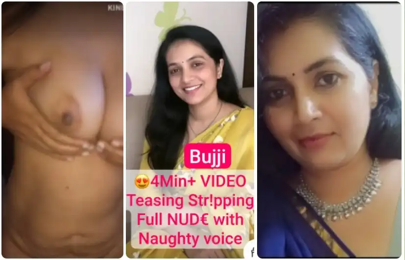 Bujjiamma Famous Telugu Actress Most Demanded Exclusive 4Min+ Premium Live Teasing Stripping Full NUDE with Naughty Voice