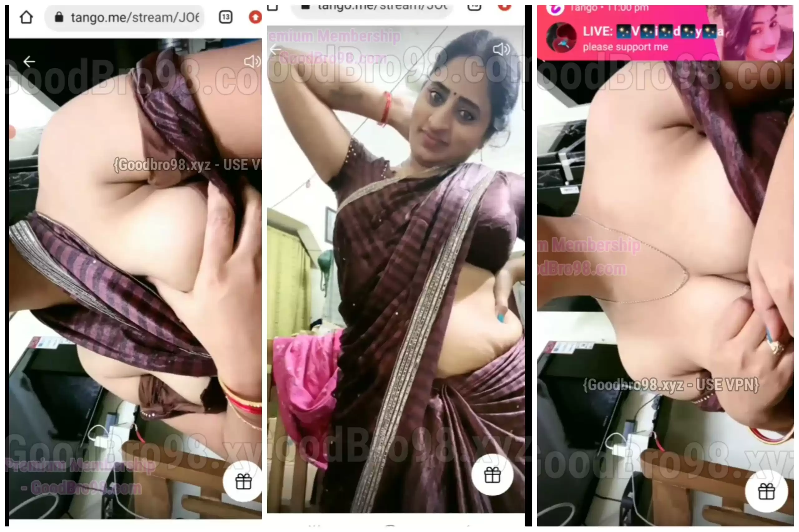 Sexy Mallu Bhabhi Super Hot Premium Tango Live Teasing Tits