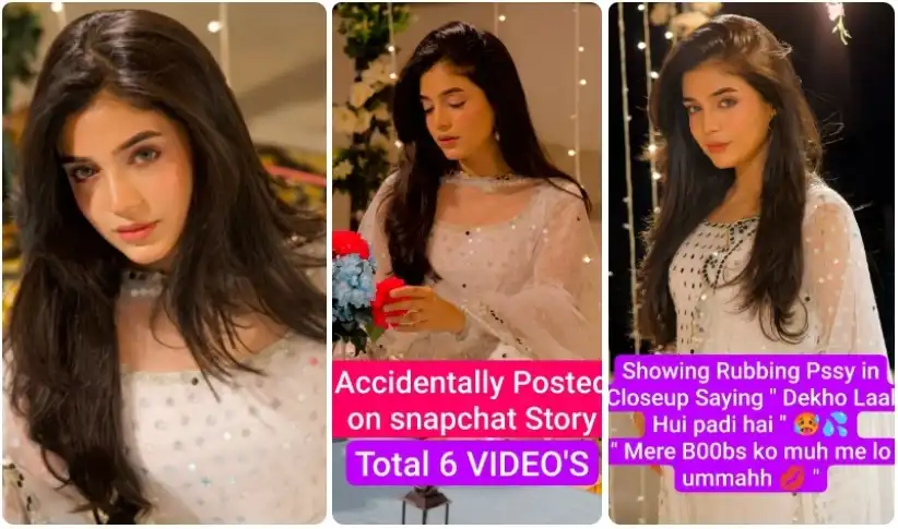 Pakistani Tiktoker Trending Exclusive Viral VIDEO Showing Pressing Boobs with Full Face Pussy Closeup Masterbation Saying ” Dekho Laal Hui padi hai “