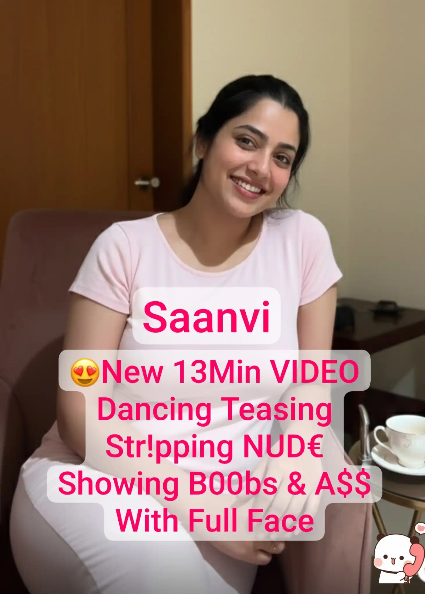 Saanvi Khan Famous Punjabi Makeup Artist New 13Min Tango Live Dancing Teasing Stripping NUDE Showing Boobs & ASS