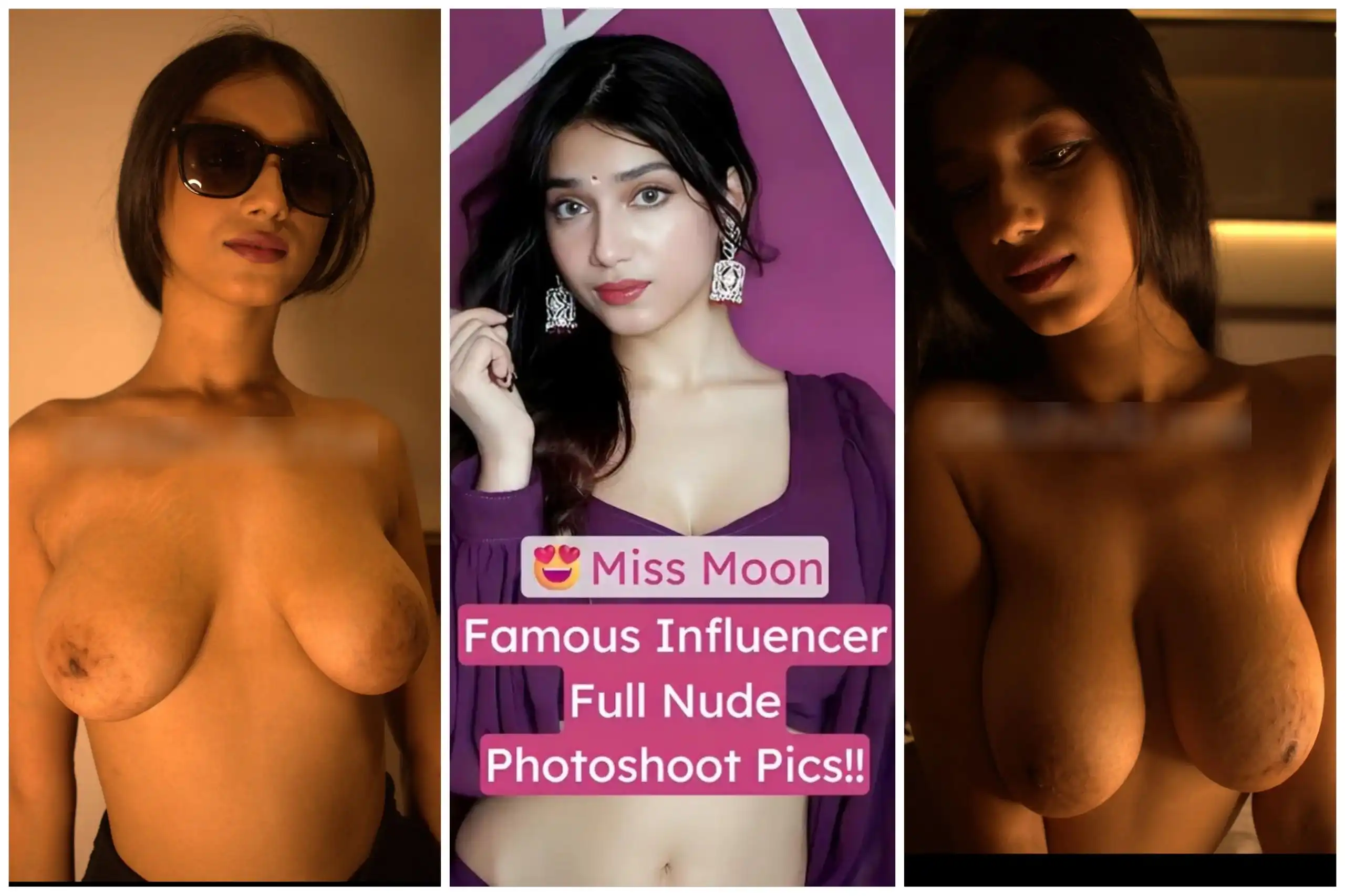 Miss Moon Latest Pic Set Full Nude Topless With Face