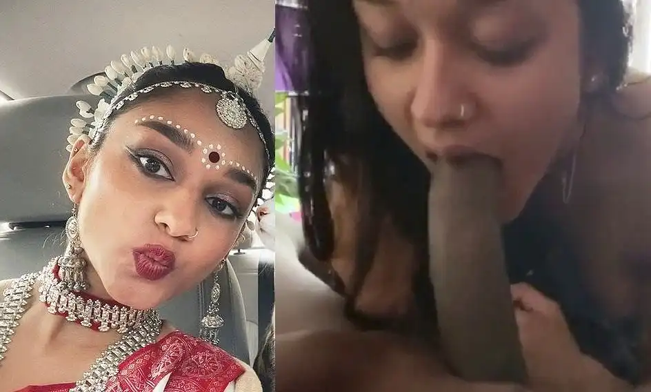 Cute Indian NRI Babe Classical Dancer Sucking BBC Full NUDE with Full Face Giving Amazing Deep Throat Blowjob 6Min+ VIDEO