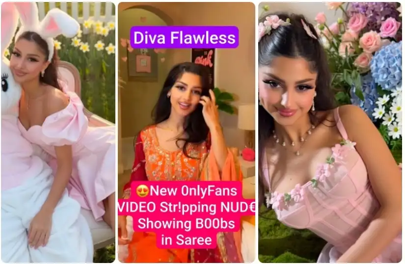 DIVA FLAWLESS New OnlyFans Exclusive PPV Teasing Stripping NUDE in Saree Showing Pressing Boobs