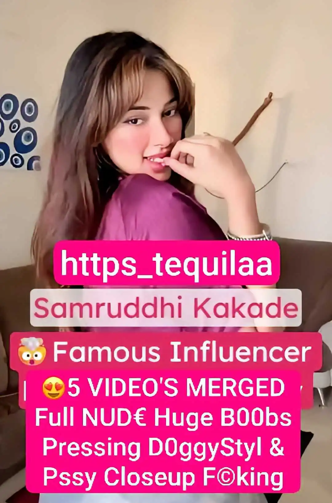 https_tequilaa Nude Samruddhi Kakade Nude Instagram Influencer 5 VIDEO’S MERGED Full NUDE Huge Hanging Boobs Pressed DoggyStyl & Pussy Closeup Fucking