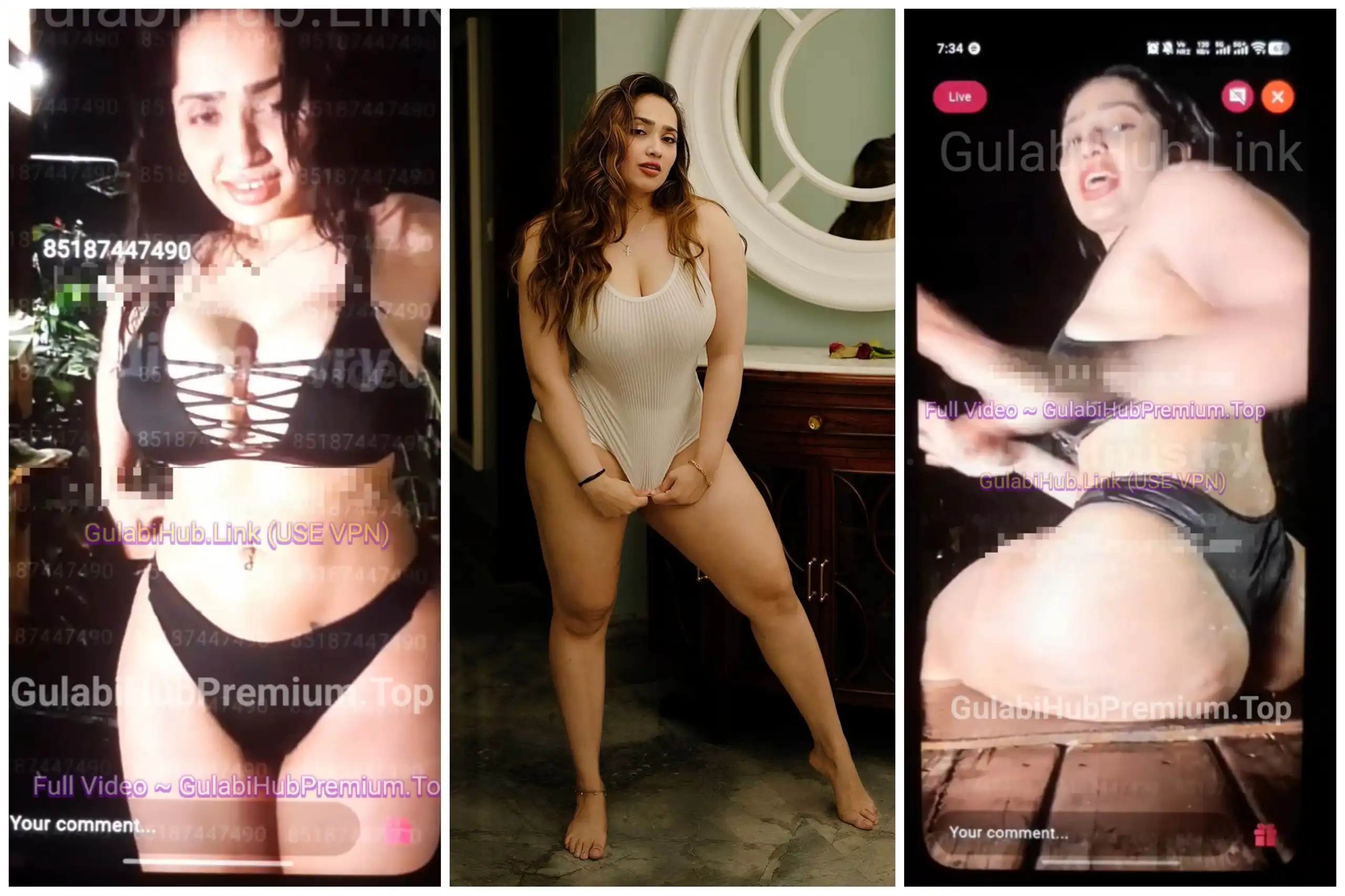 Aditi Mistry Latest Black Bikni Pool Live