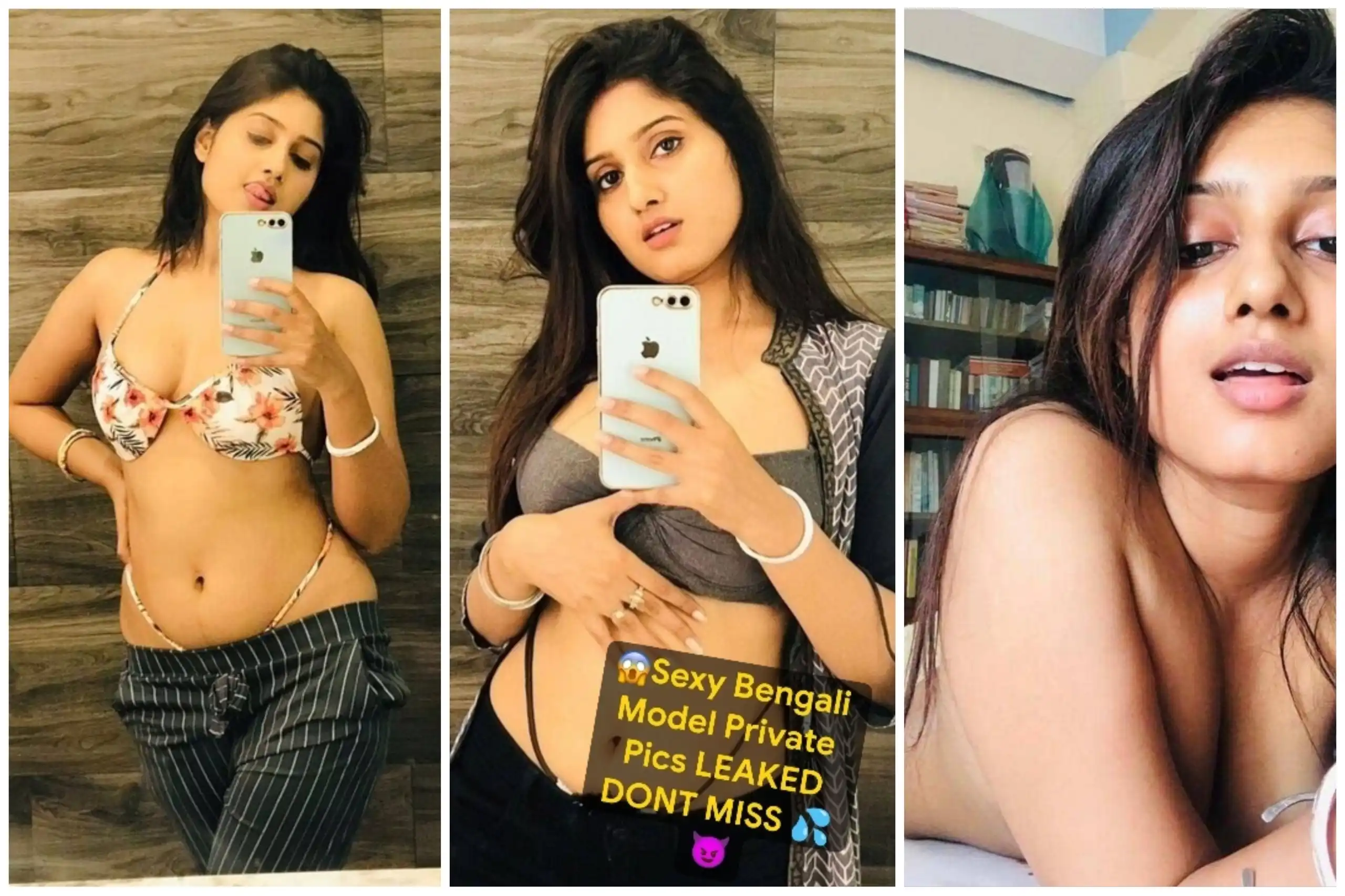 Sexy Bengali Model Topless For The First Time Teasing